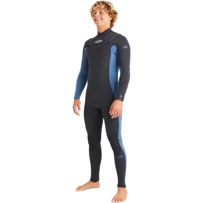 2024 Billabong Mens Absolute Natural 4/3mm Chest Zip Wetsuit ABYW100258 - Groundswell